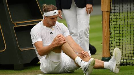 Alexander Zverev stürzte bei seinem Achtfinaleinzug