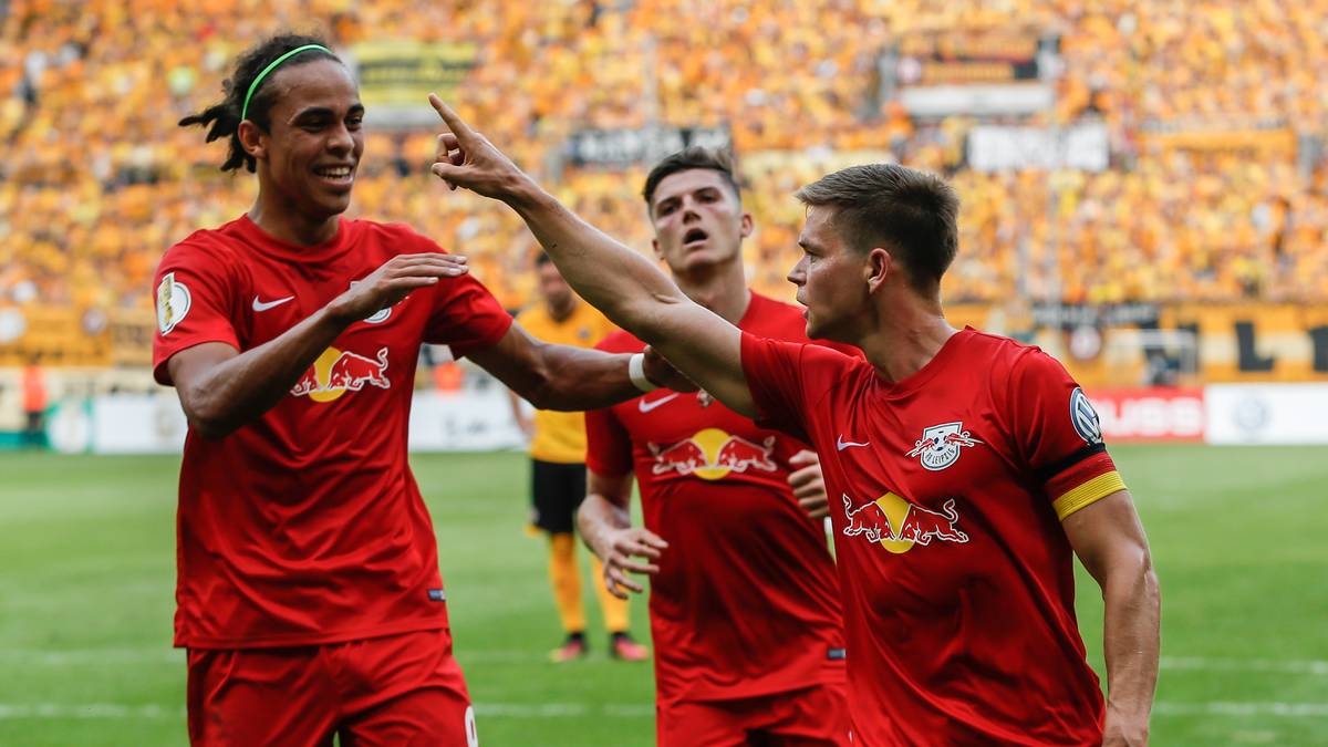 Yussuf Poulsen  weiß, bei wem er sich bedanken muss