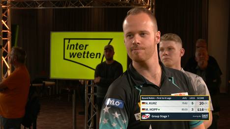 Nico Kurz bezwingt Max Hopp bei der PDC Europe Super League mit 6:3. Der Maximiser muss somit um seine WM-Teilnahme weiterhin bangen.