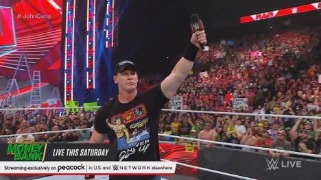 20 Jahre nach seinem ersten Match im WWE-TV kehrt John Cena an die alte Wirkungsstätte zurück - und verspricht den Fans bei RAW, dass sie ihn zum letzten Mal im Ring gesehen haben...