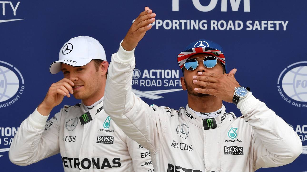 Hamilton rast vor Rosberg zur Heim-Pole