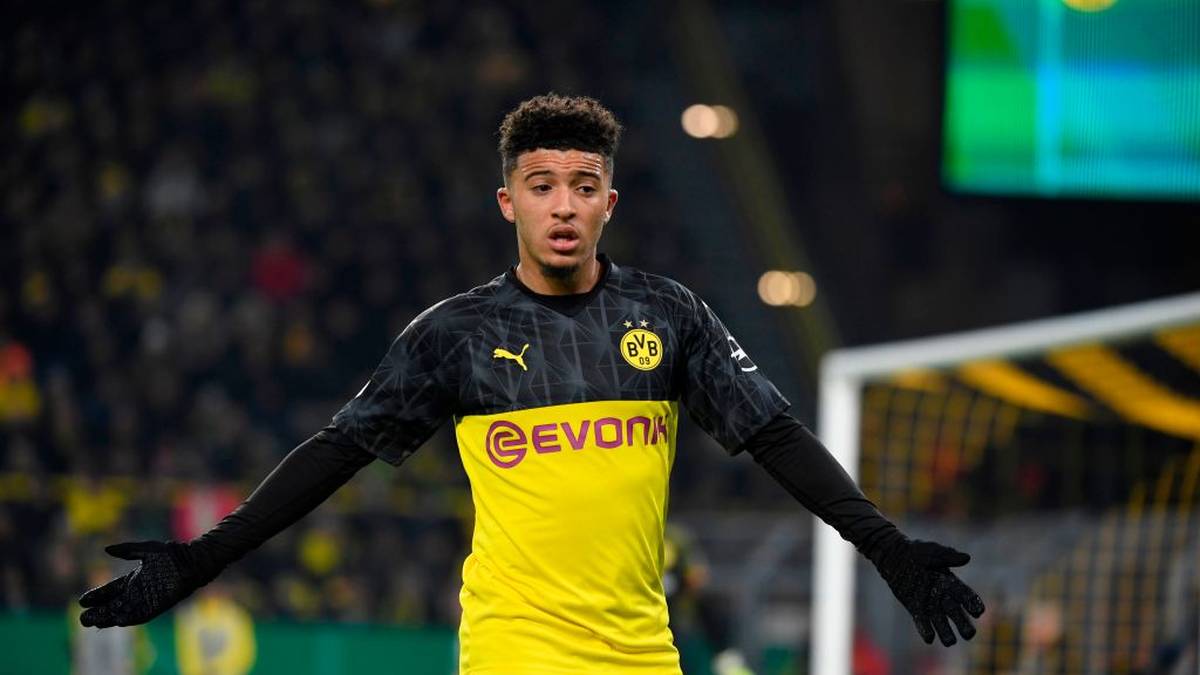 JADON SANCHO: Zwar teils mit sehenswerten Dribblings, manchmal aber auch nur für die Galerie. SPORT1-Note: 3