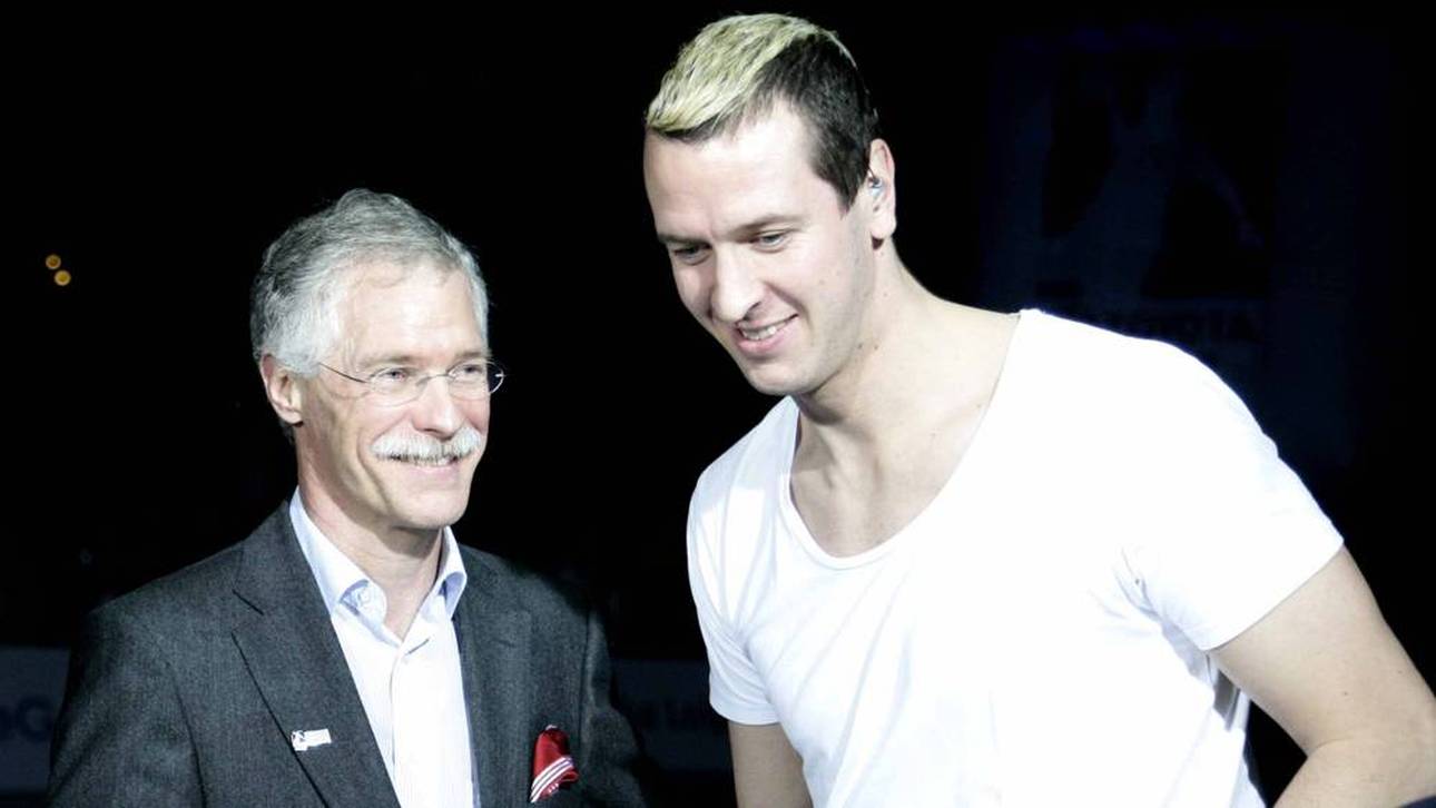 Reiner Witte und Pascal Hens beim Allstar-Spiel 2011