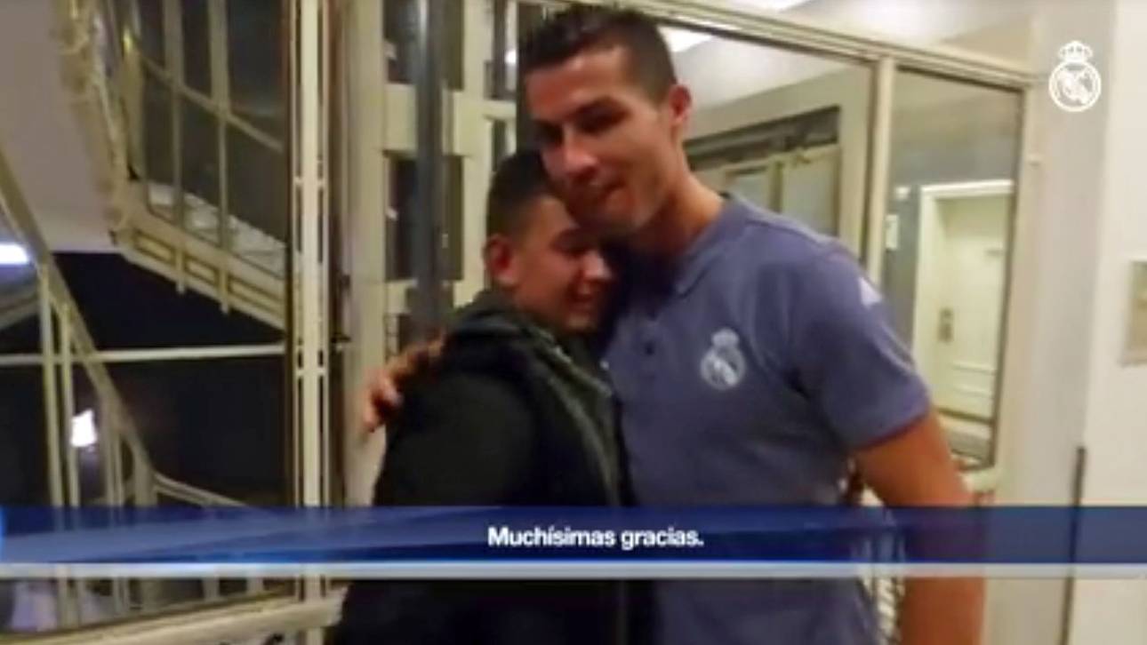 Rührendes Wiedersehen mit Ronaldo