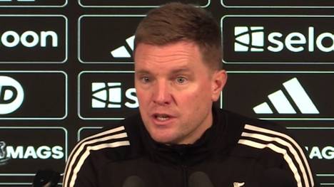 Nach dem Carabao-Cup-Hinspiel gegen Manchester City erklärt Eddie Howe, dass Newcastle trotz der 0:2-Niederlage noch im Rennen sei. Der Coach könnte dafür sogar auf Nationalstürmer Nick Woltemade bauen.