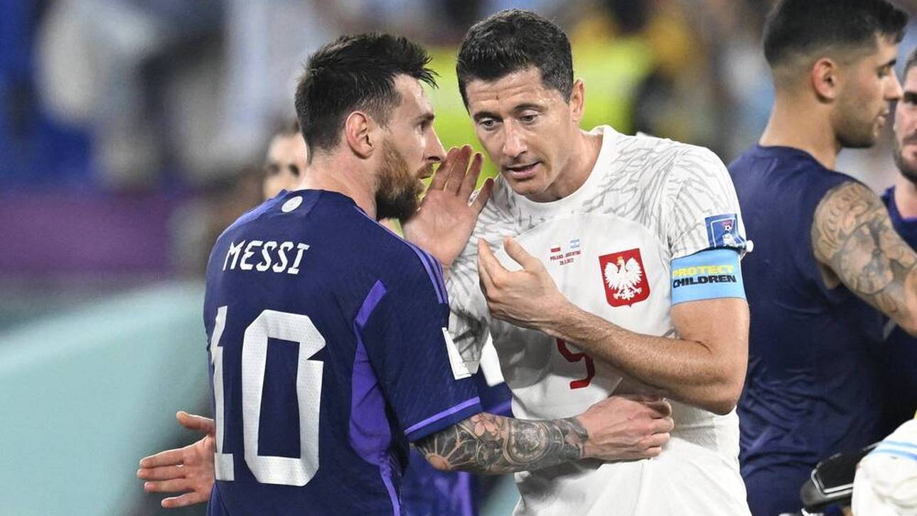 Was Messi Lewy nach Abpfiff sagte