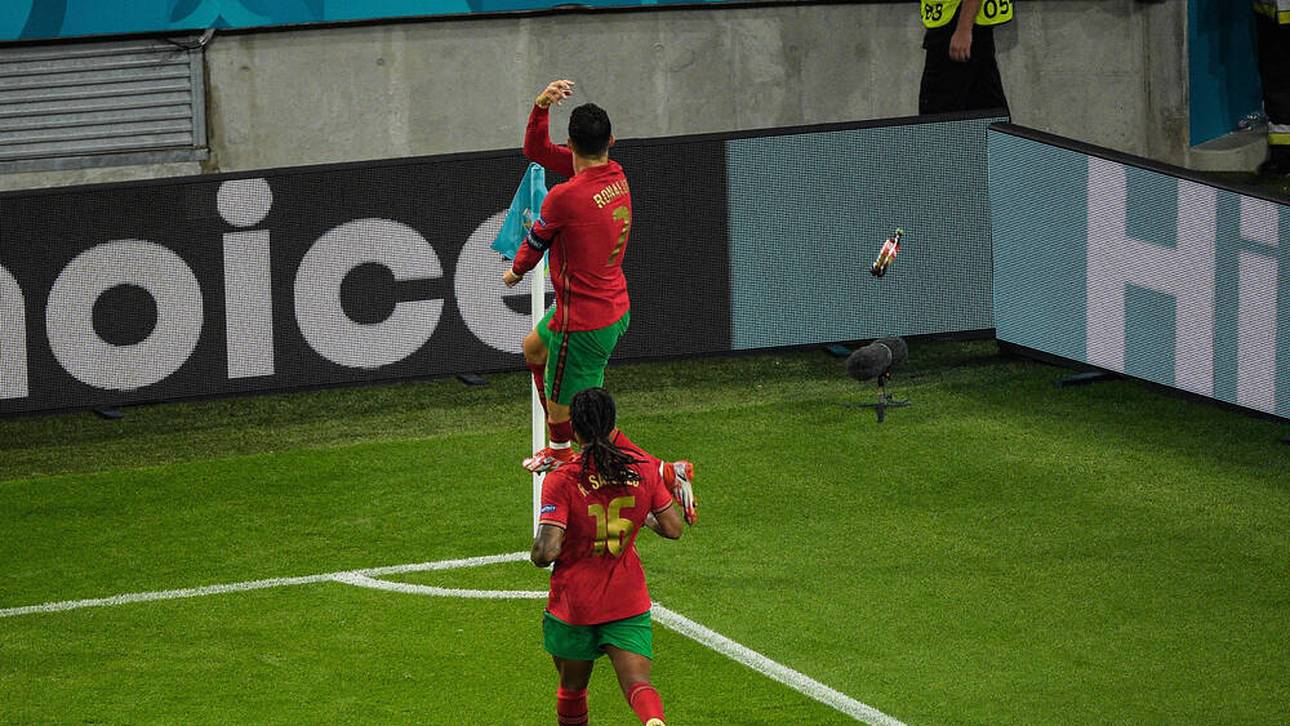 Ronaldo mit Cola-Flasche beworfen