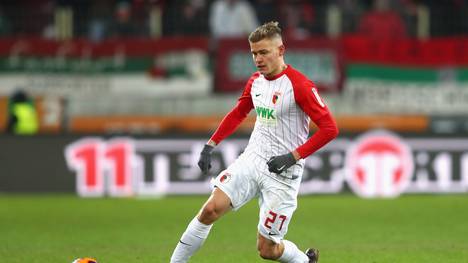 Alfred Finnbogason vom FC Augsburg macht nach seiner Verletzung Fortschritte