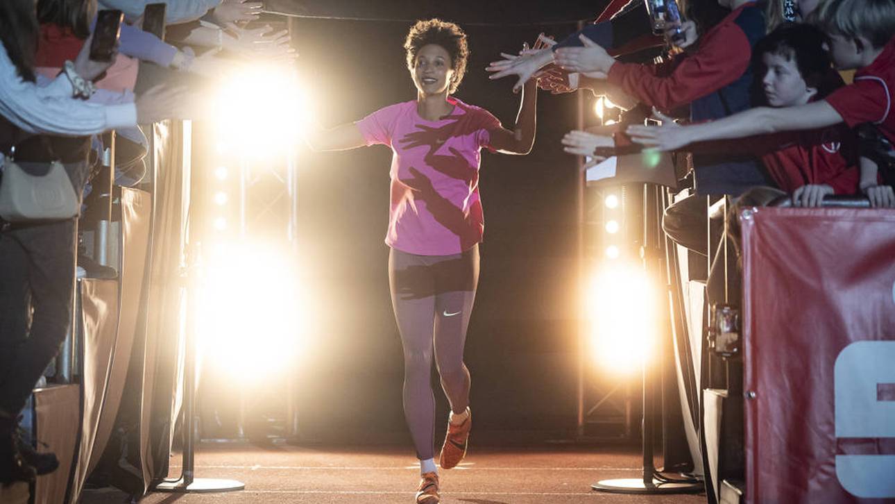Malaika Mihambo beim Indoor Meeting in Dortmund vor zwei Wochen