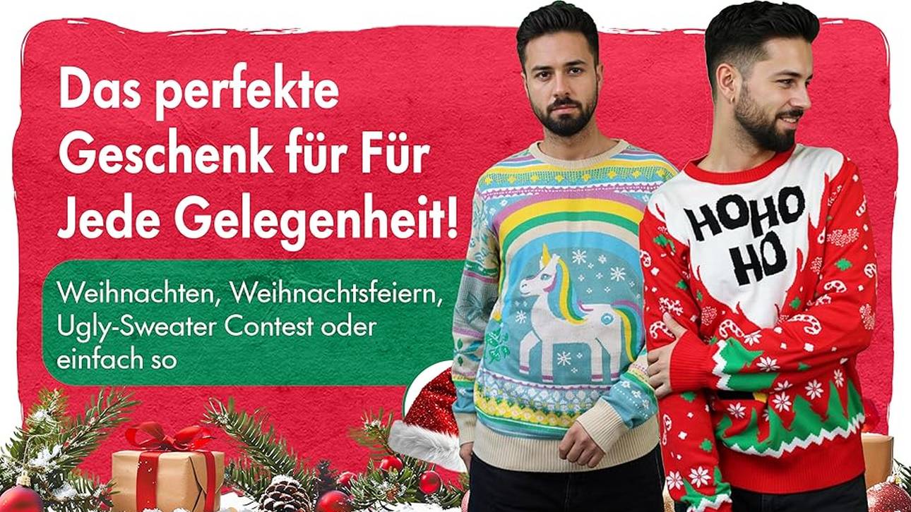 Finde deinen perfekten Ugly Christmas Sweater – Noch rechtzeitig vor Weihnachten auf Amazon!