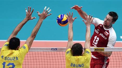 Polen um Angreifer Michal Kubiak (r.) ließ Brasilien im Finale keine Chance