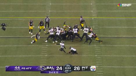 Im direkten Duell um das letzte Ticket für die NFL-Playoffs liefern sich die Pittsburgh Steelers und die Baltimore Ravens einen packenden Schlagabtausch. In letzter Minute bringt Aaron Rodgers die Steelers in Führung - und dann nimmt das Drama erst so richtig seinen Lauf.