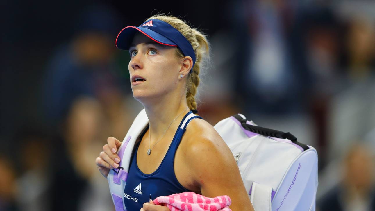 Regen bremst Kerber in Hongkong