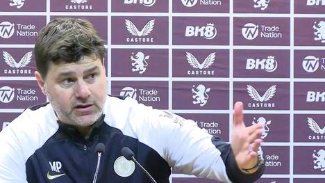 Dem FC Chelsea wurde der späte 3:2-Siegtreffer gegen Aston Villa vom VAR aberkannt. Trainer Mauricio Pochettino ist sich sicher, dass der Stoß von Benoît Badiashile kein Foulspiel war.