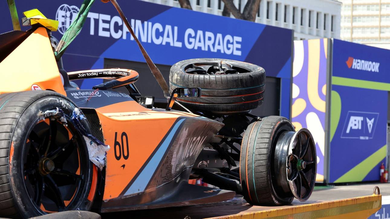 Formel E: Heftiger Unfall beim Rennen in Rom