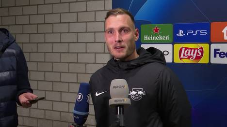 RB Leipzig ist nach einem 3:2 gegen Real Madrid weiter gut im Rennen ums Achtelfinale der Champions League. RB-Spieler David Raum kann diesen Coup noch nicht ganz fassen. 
