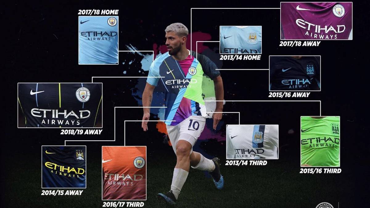 … welches einige Trikots der langjährigen Partnerschaft in einem Shirt vereint. Zugegeben - über das Aussehen des Sondertrikots lässt sich streiten. Tragen werden es die Skyblues vielleicht auch deshalb nur als Aufwärmtrikot im Spiel gegen den FC Fulham am Samstag