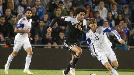 Marouane Fellaini spielt für Belgien gegen Israel