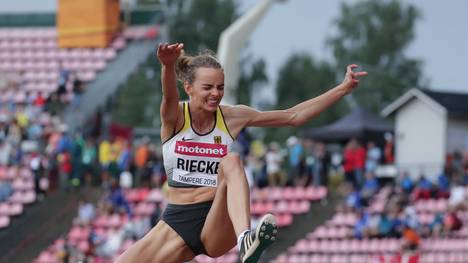 Lea-Jasmin Riecke ist gewann Gold bei der Junioren-WM im Weitsprung