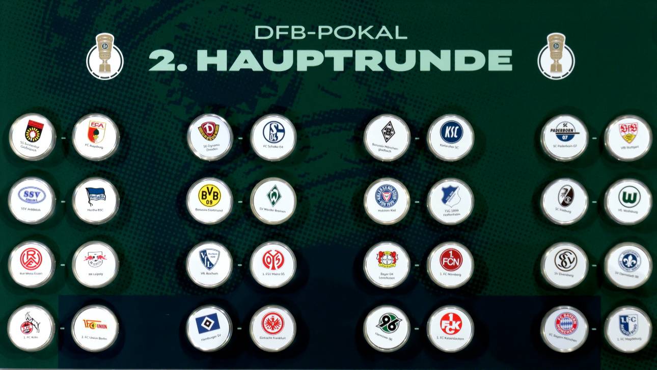 Losglück für den FC Bayern, Dortmund muss gegen Werder ran
