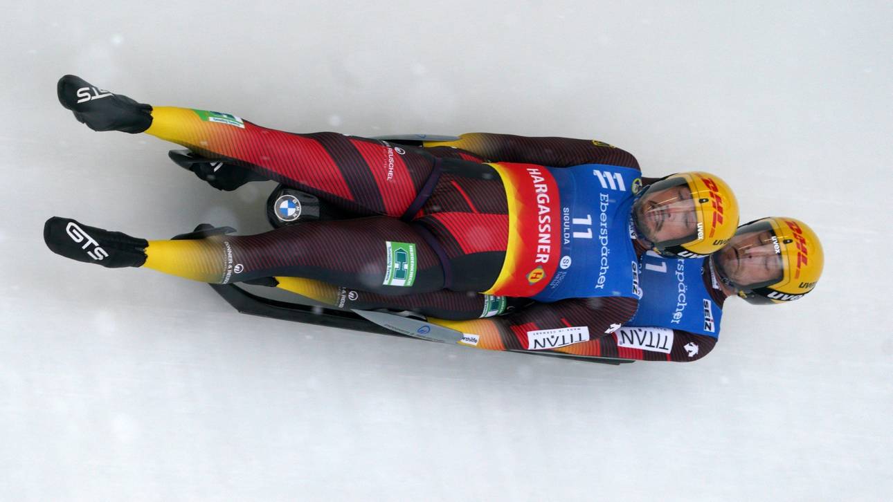 Rodeln: Nur ein deutsches Duo feiert