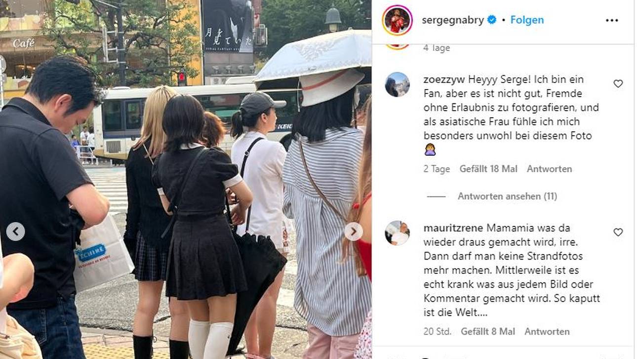 Dieses von Serge Gnabry aufgenommene Foto sorgte für Wirbel