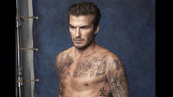 David Beckham in Unterhose