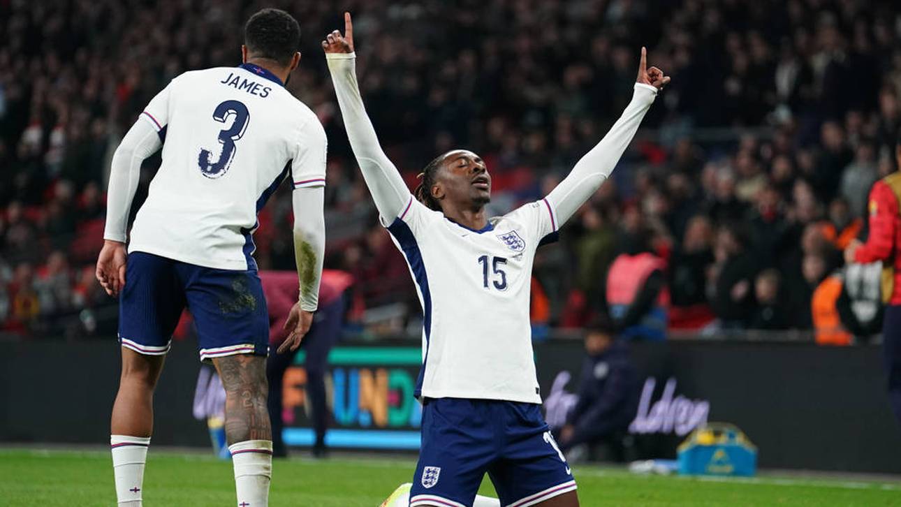 Eberechi Eze erzielte in seinem zehnten Länderspiel für England sein erstes Tor