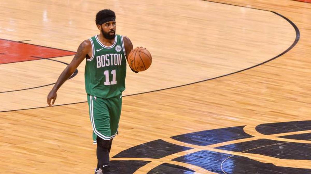 Kyrie Irving spielt von 2017 bis 2019 für die Boston Celtics