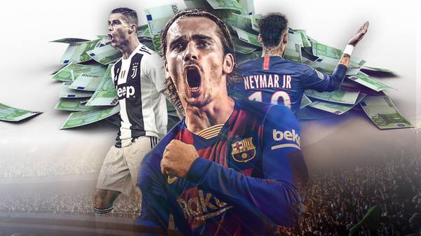 Cristiano Ronaldo, Antoine Griezmann, Neymar - die Top-Verdiener im Fußball