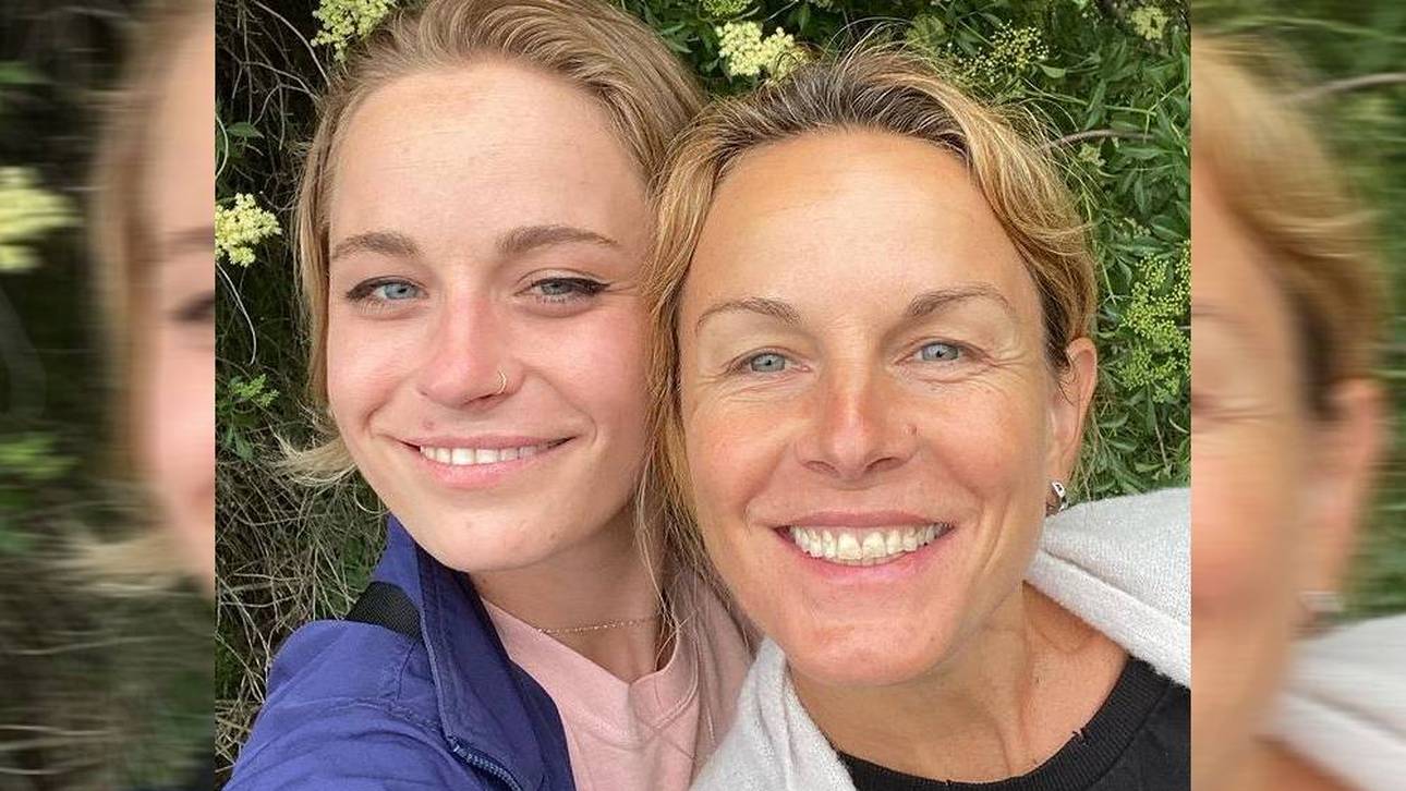 Sergej Grinkows Frau Katia Gordejewa und Tochter Daria 