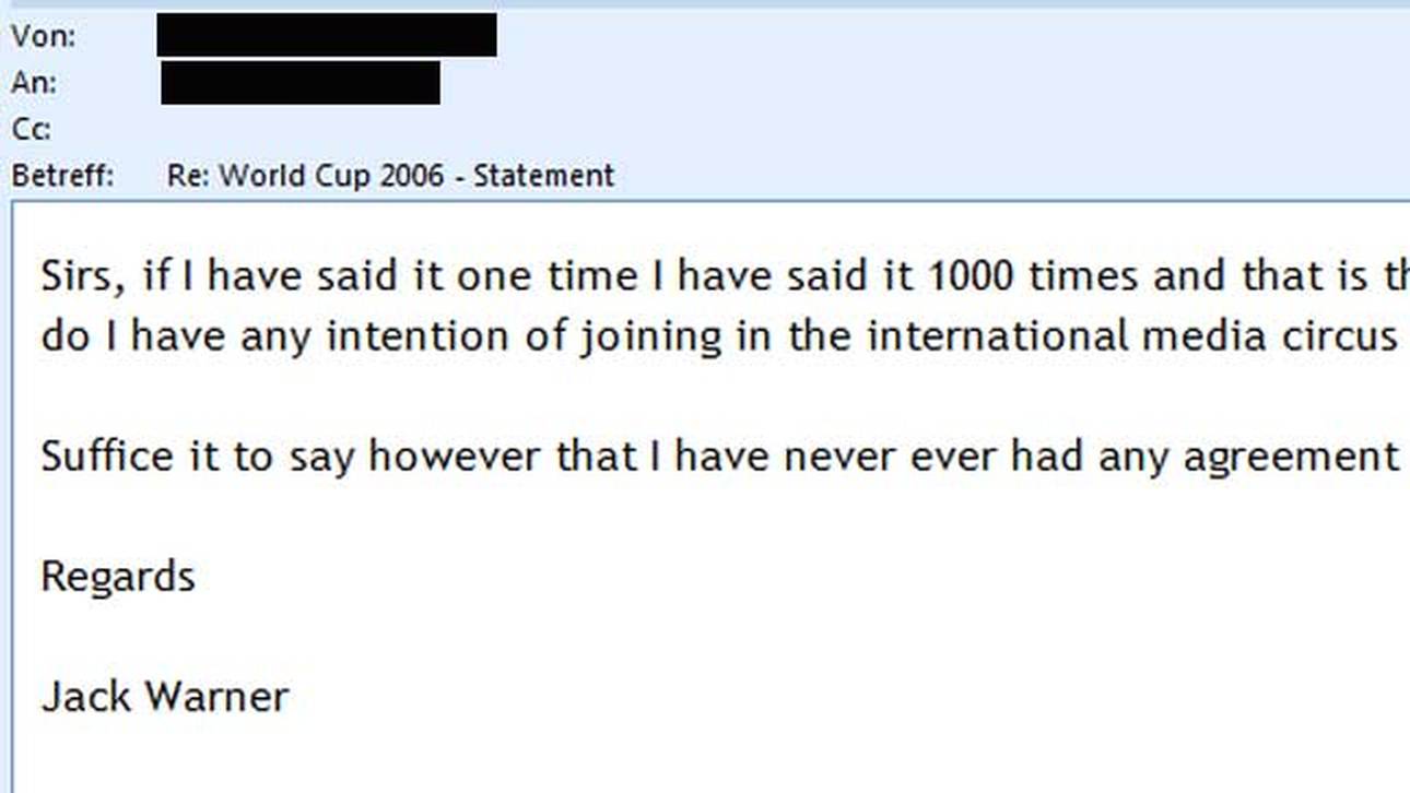 E-Mail von Jack Warner