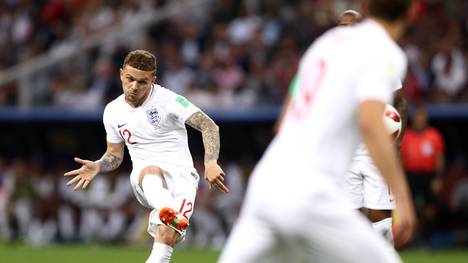 Kieran Trippier brachte England mit einem Freistoßtor im Halbfinale gegen Kroatien in Führung