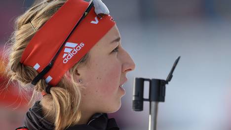 Franziska Preuß begann erst im Alter von 15 Jahren mit Biathlon