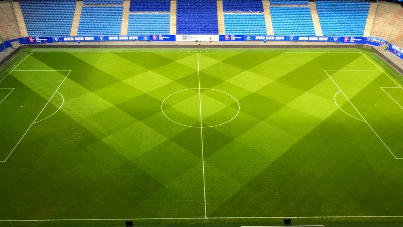 HSV mäht sich Raute in den Rasen