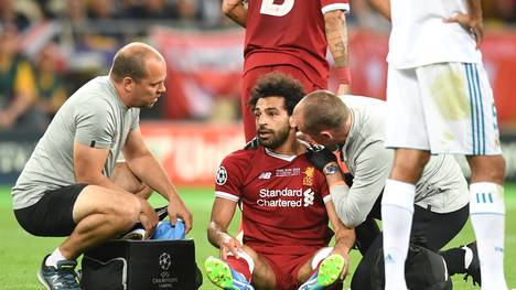Mohamed Salah verletzte sich im Finale der Champions League