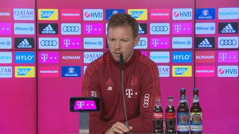 Kann Leon Goretzka im Bundesliga-Topspiel auflaufen? Julian Nagelsmann gibt ein Update über den deutschen Nationalspieler und nennt auch mögliche Ersatz-Kandidaten für Goretzka.