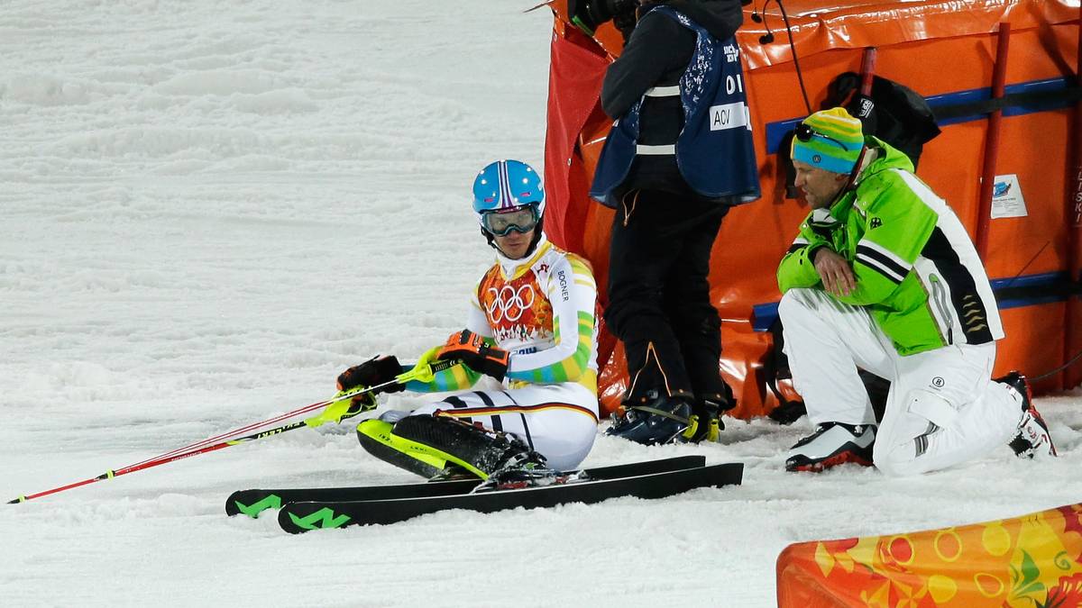 Felix Neureuther scheidet auch beim Olympia-Slalom 2014 aus