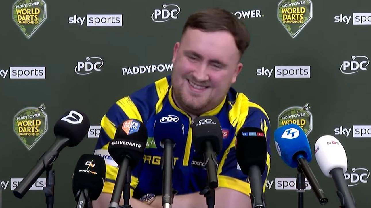 Luke Littler konnte sich einen Kommentar in Richtung Stephen Bunting nicht verkneifen
