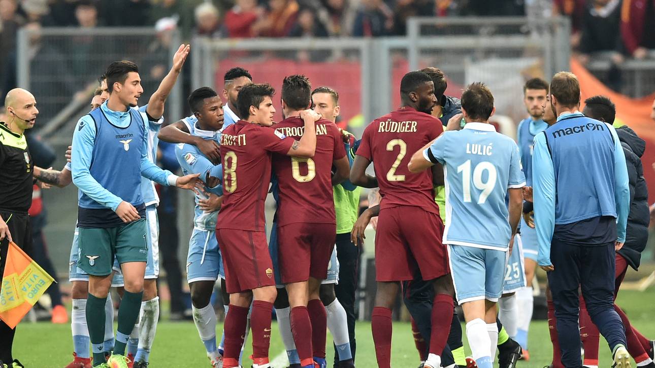 Rom-Derby mit Eklat und Traumtor