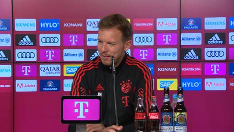 Über die ersten Elf im Topspiel gegen Borussia Dortmund hält sich Julian Nagelsmann in der Pressekonferenz bedeckt. Für Leon Goretzka seien die Aussichten auf Spielzeit aber aktuell sehr gut. 