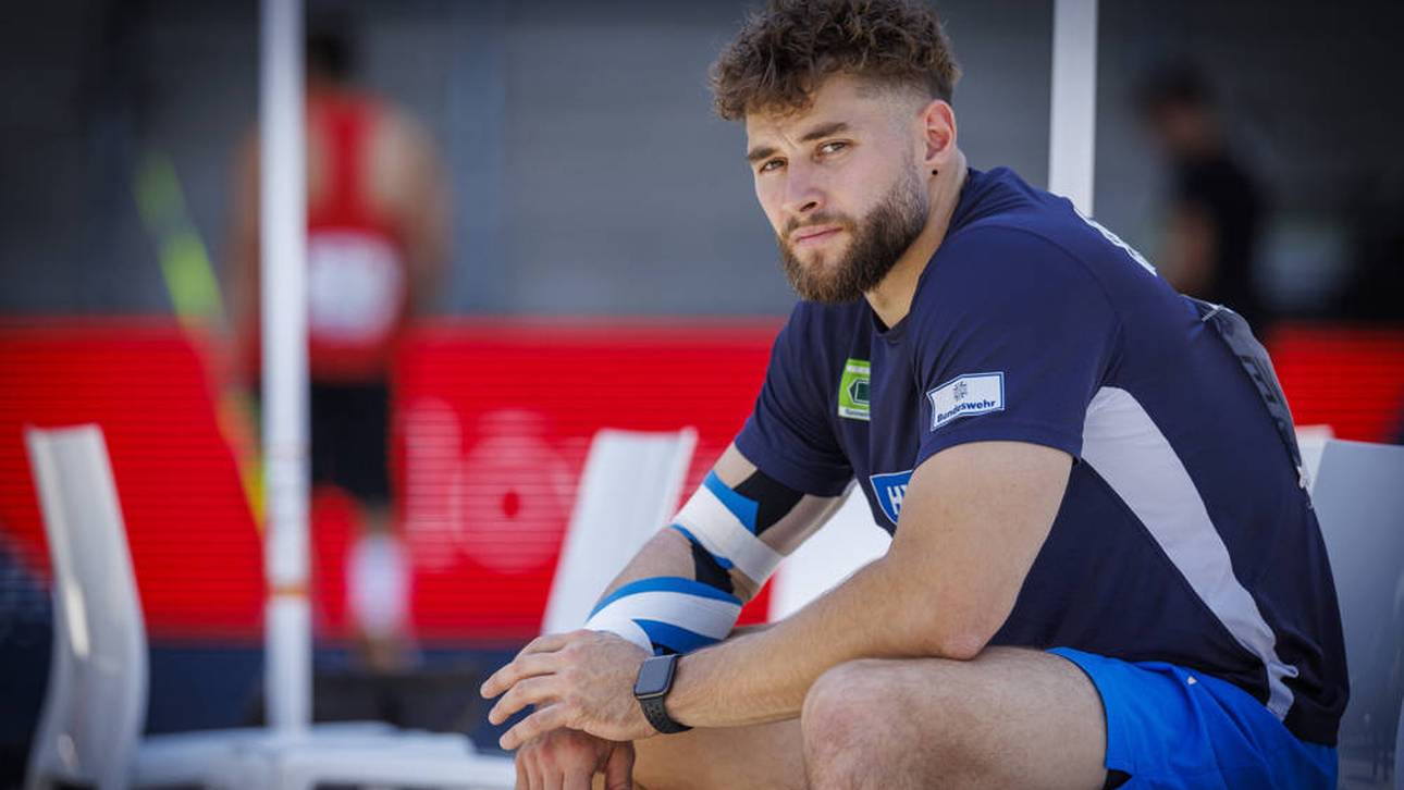 Der deutsche Speerwerfer Johannes Vetter wurde in diesem Jahr von einer Ellenbogenverletzung zurückgeworfen