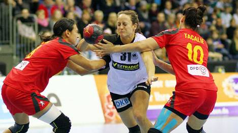 Kerstin Wohlbold und die deutschen Handballerinnen unterlagen Rumänien