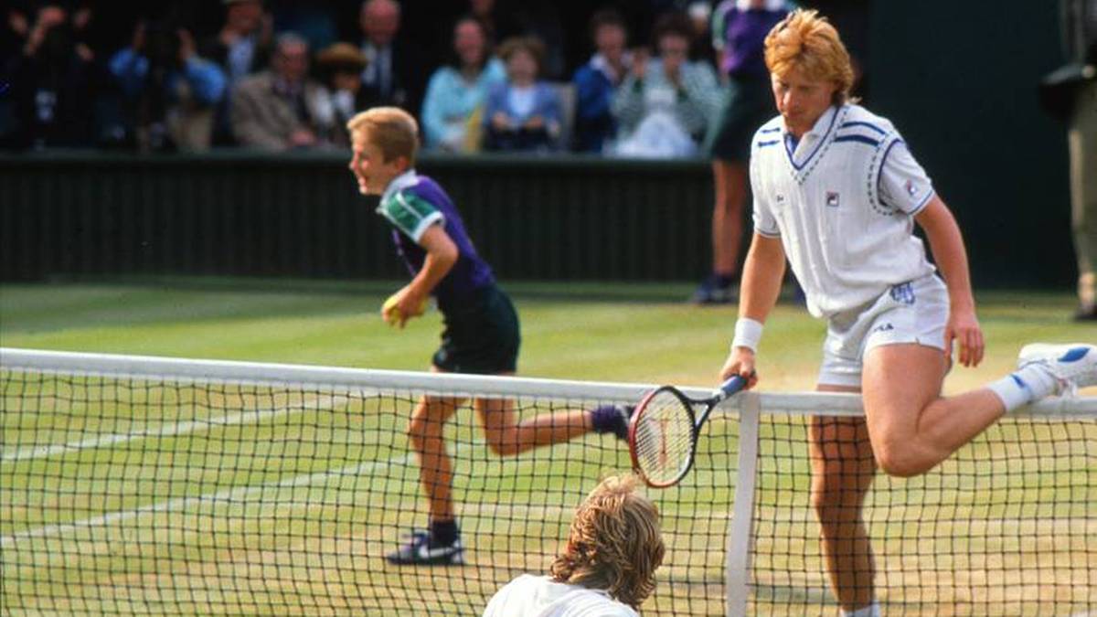 Stefan Edberg gewinnt gegen seinen Rivalen Boris Becker im Wimbledon-Finale der Männer 1988