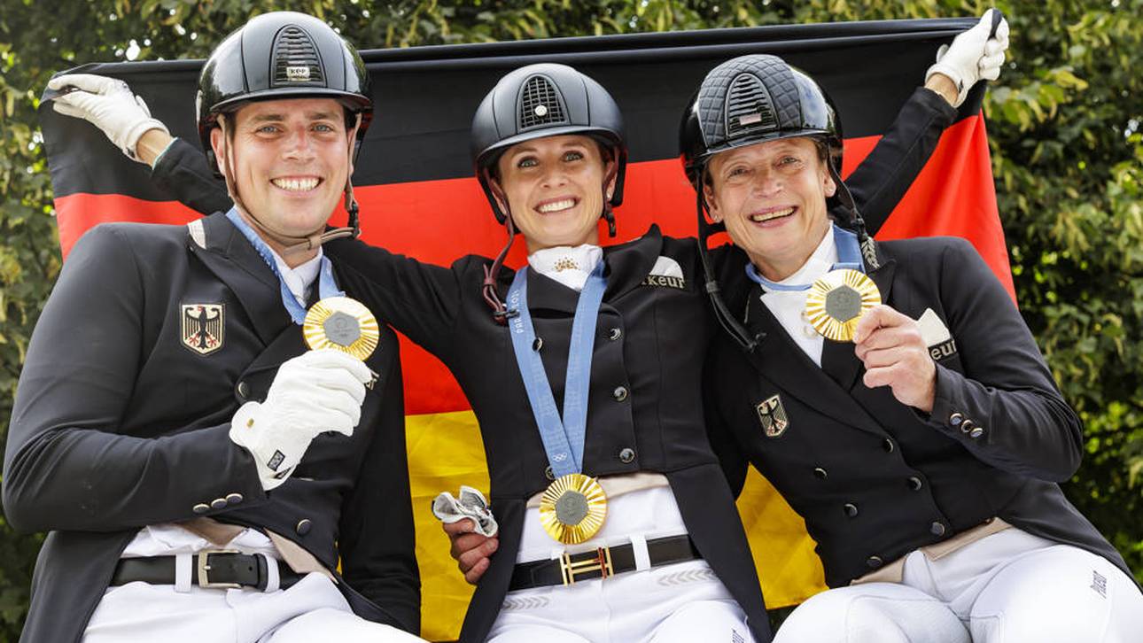 Irre Szenen vor Dressur-Gold