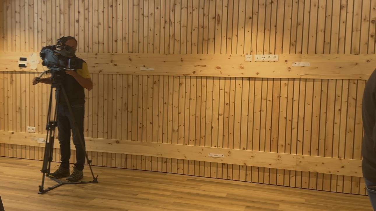 Medienräume unterhalb des Stadions