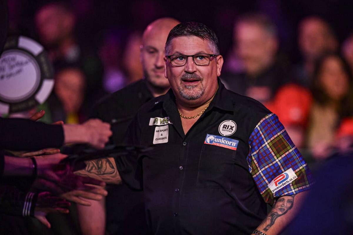 Gary Anderson repräsentiert bei der Darts-W; die ältere Generation - zum alten Eisen gehört der Schotte aber noch lange nicht. 