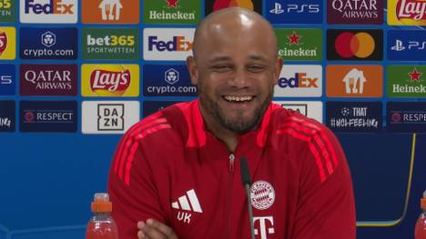 Bayern gegen Leverkusen ist auch das Duell zweier Ausnahmekönner: Jamal Musiala gegen Florian Wirtz. Doch eine PK-Frage dazu bügelt Bayern-Trainer Vincent Kompany charmant ab.