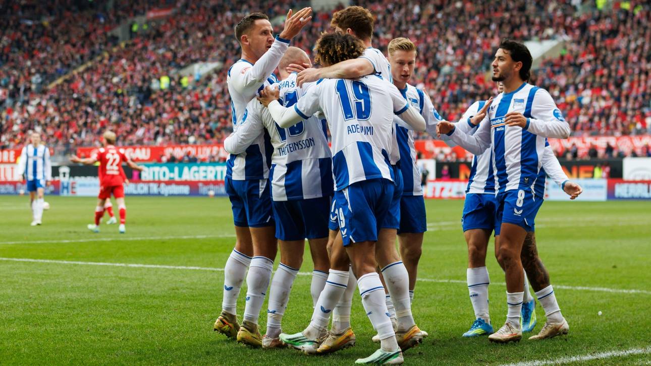 Neunter Sieg: Hertha gewinnt Spitzenspiel in Kaiserslautern