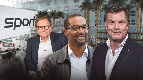 Der CHECK24 Doppelpass vom 11. Oktober mit Ewald Lienen, Technischer Direktor des FC St. Pauli, und Ex-Nationalspieler Cacau.